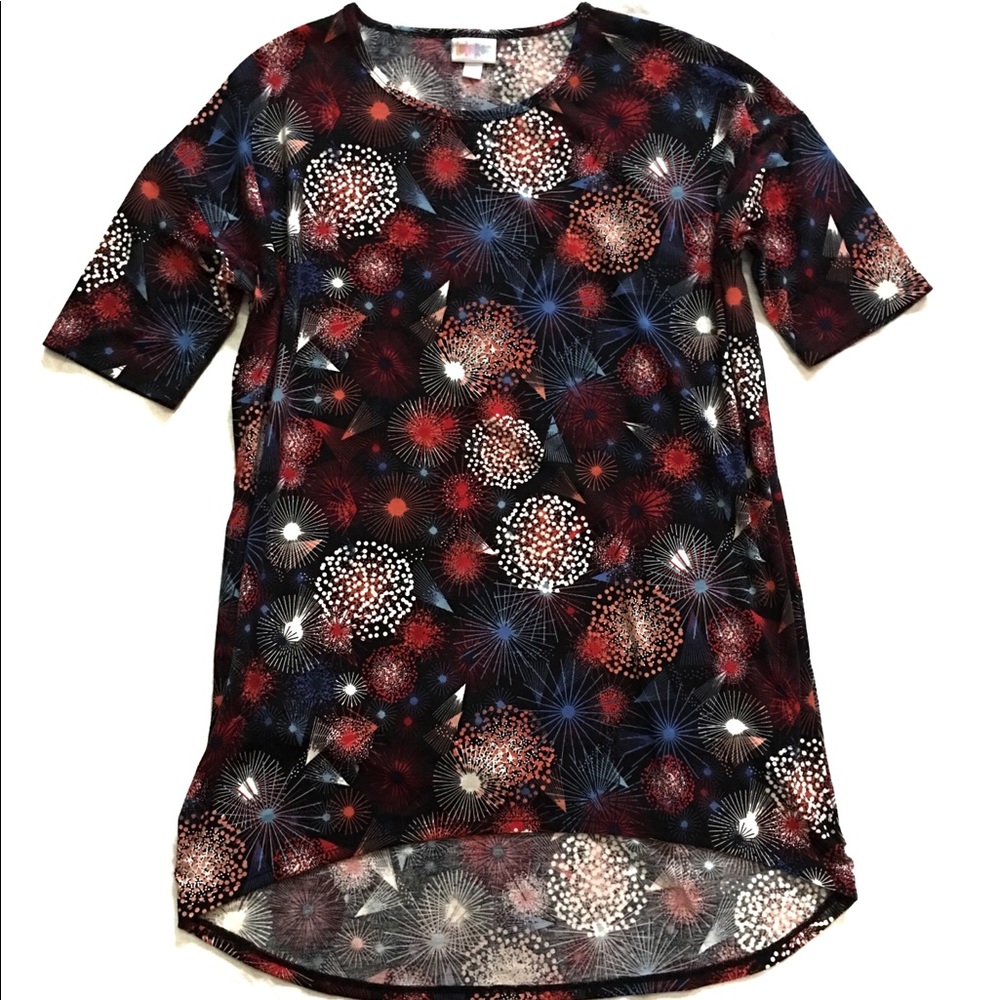 LulaRoe Americana Fireworks Irma Size Small